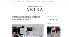 Desktop Screenshot of blog.shopakira.com